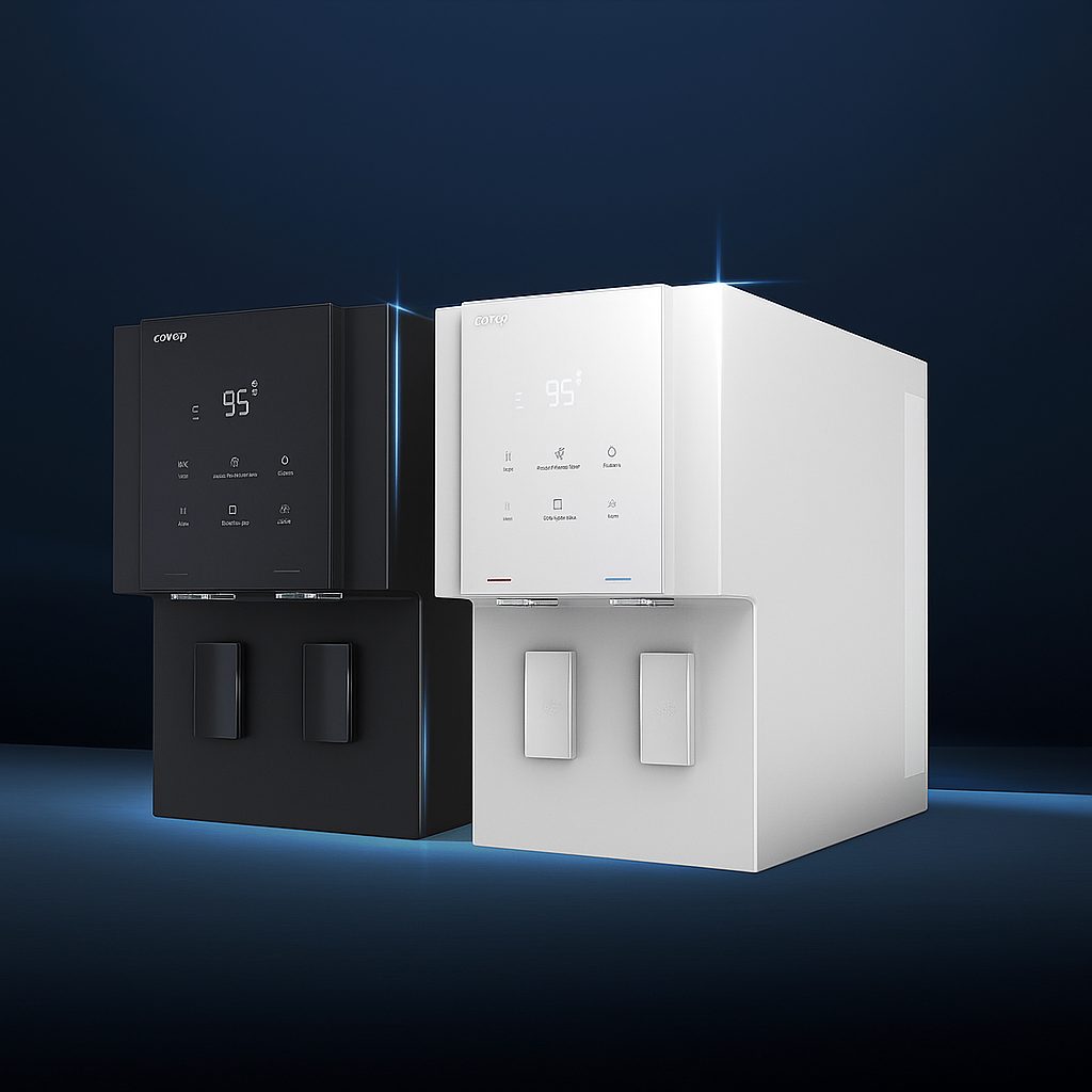 Coway villaem 3 water purifier comes in two color pebble gray and pure white | Faris Coway